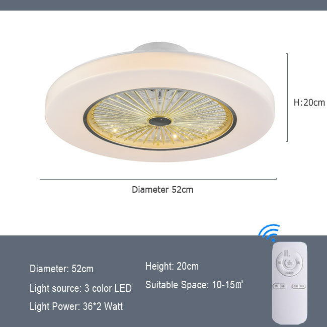 Modern Overhead Fan with Lamp - Urban HomeTech