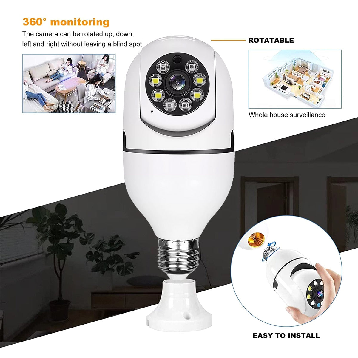 Light Bulb Surveillance Camera - Urban HomeTech